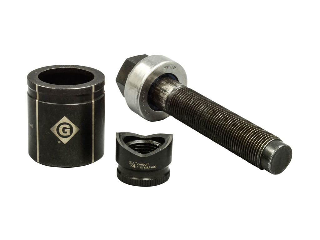 Greenlee K3BB-3/4 - Standard Round Manual Knockout Set (0.75