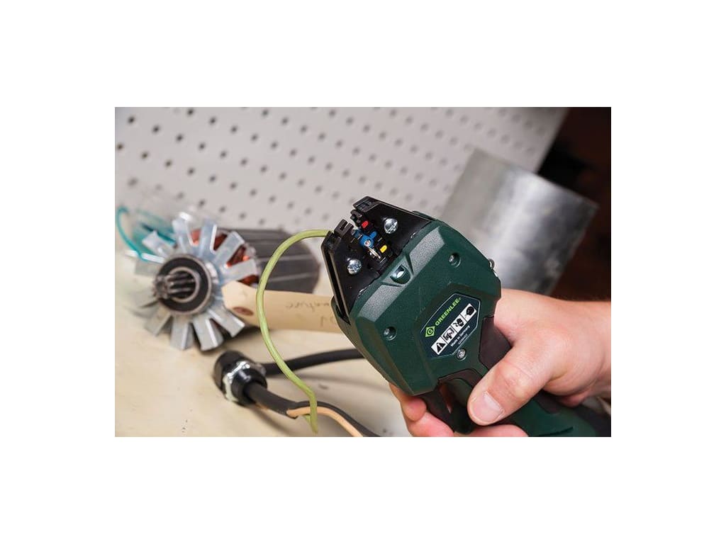 Greenlee EK50ML12011 - 1.5 Ton Crimper (12mm Jaw), with Battery and 110  Volt Charger