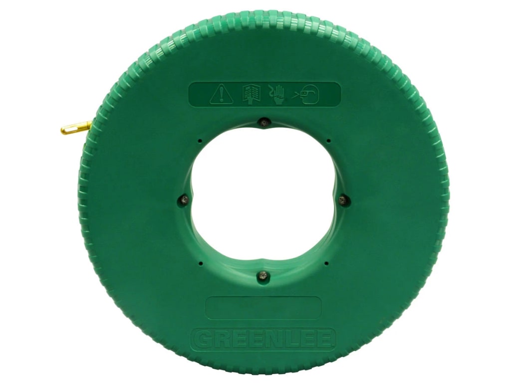 Greenlee FTXF-50 - REEL-X Non-Conductive Fish Tape, 50ft, Fiberglass