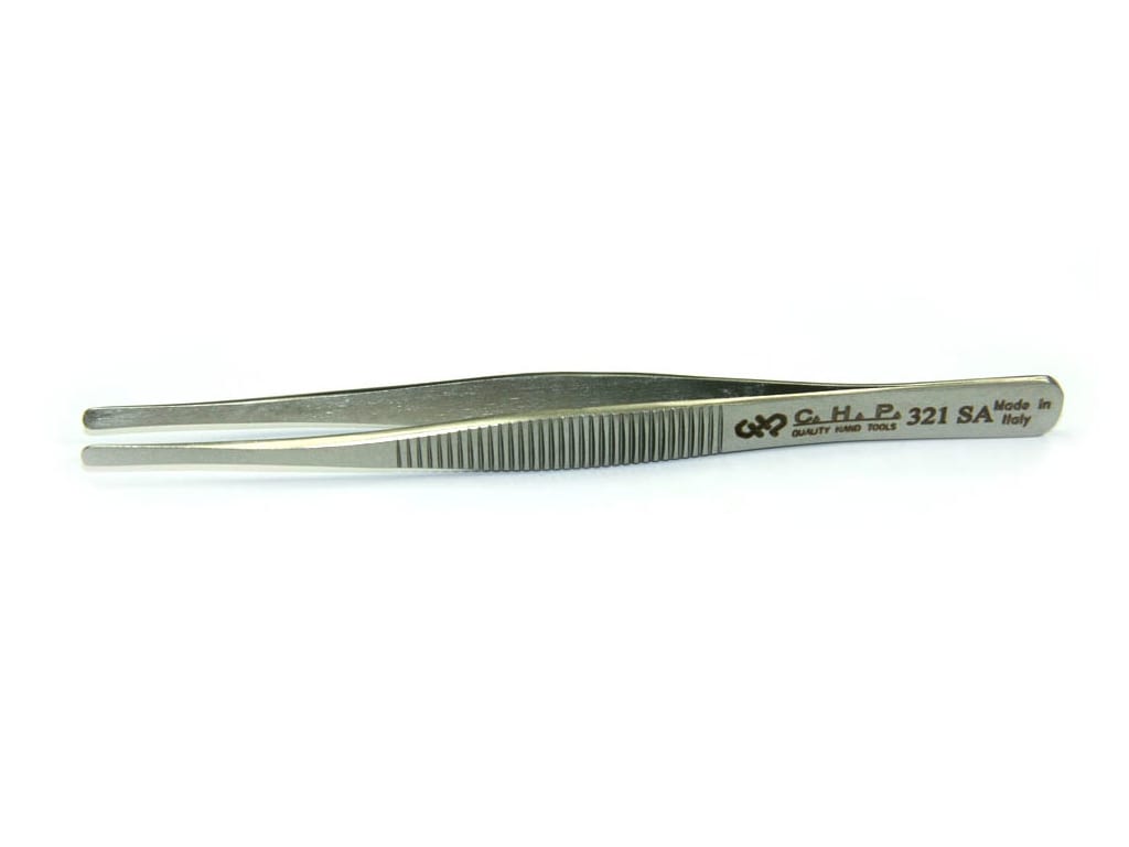 CHP 321-SA Large Round Flat Tweezers