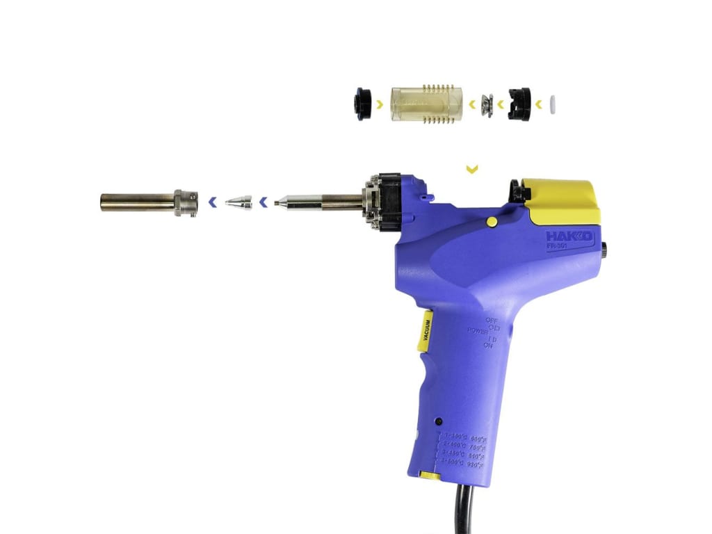 Stazione Dissaldante American HAKKO FR301-03/P: Temperatura Regolabile 350-500°C, Punte N61
