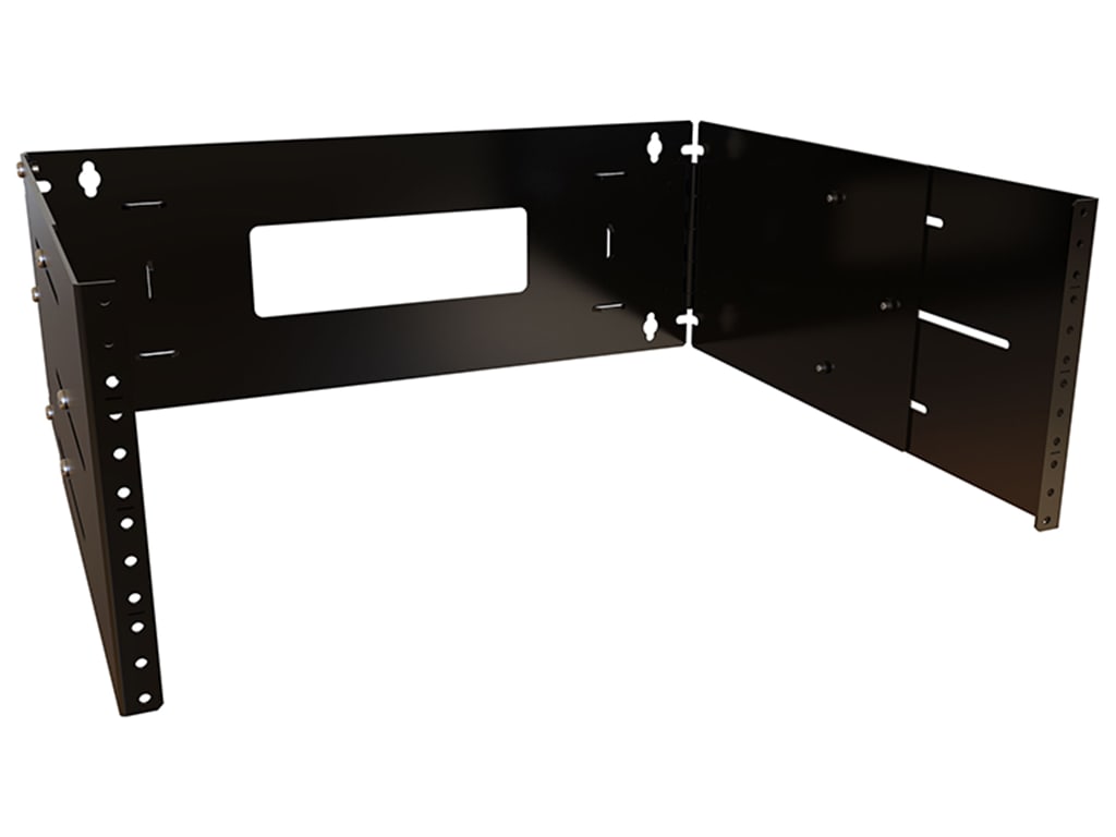 Hammond APB19007BK1 - Adjustable Depth Hinged Wall Rack, 4U Rack Units ...
