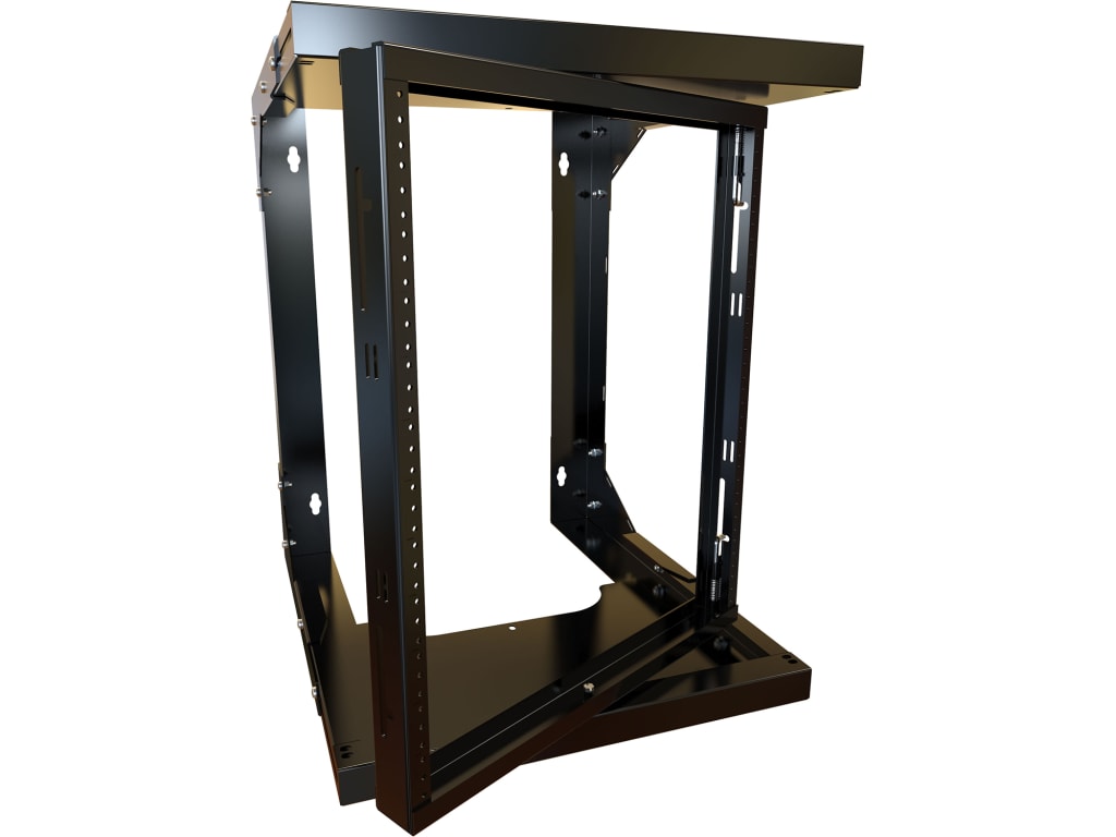 Hammond HWMR1912UBK 12U Pivot Adjustable Depth Wall Rack | TEquipment