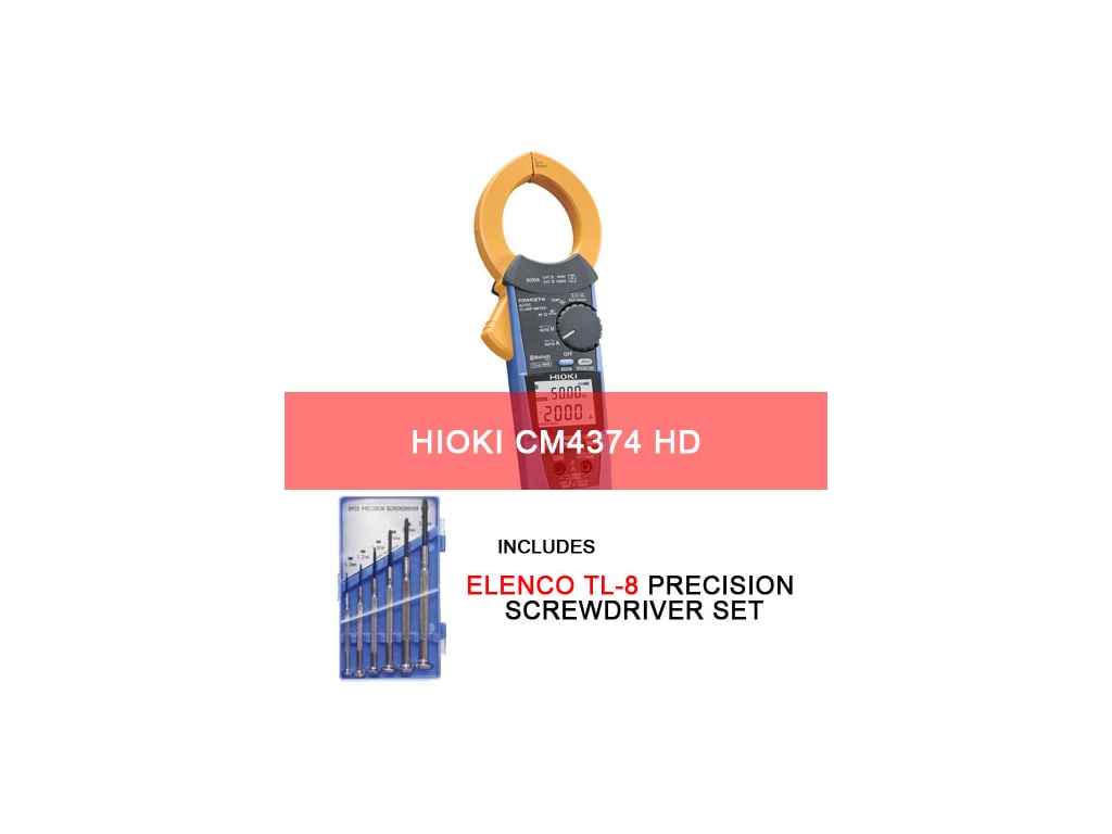 Hioki CM4374 HD CM4374 AC/DC Clamp Meter 2000A with Bluetooth plus