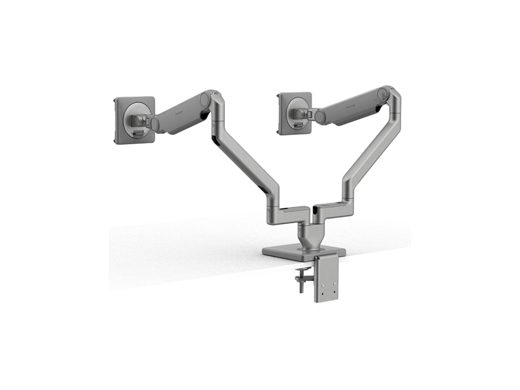 Humanscale Silver Adjustable Monitor Arm Screen Mount