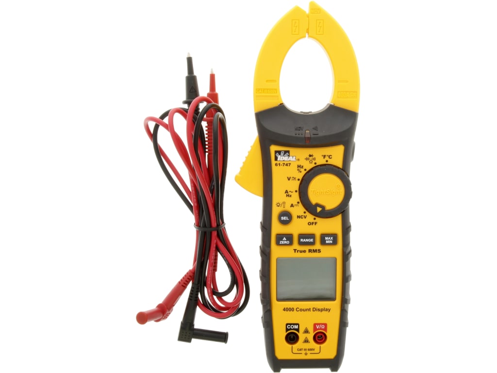 Ideal 61747 400A AC/DC TRMS TightSight Clamp Meter TEquipment