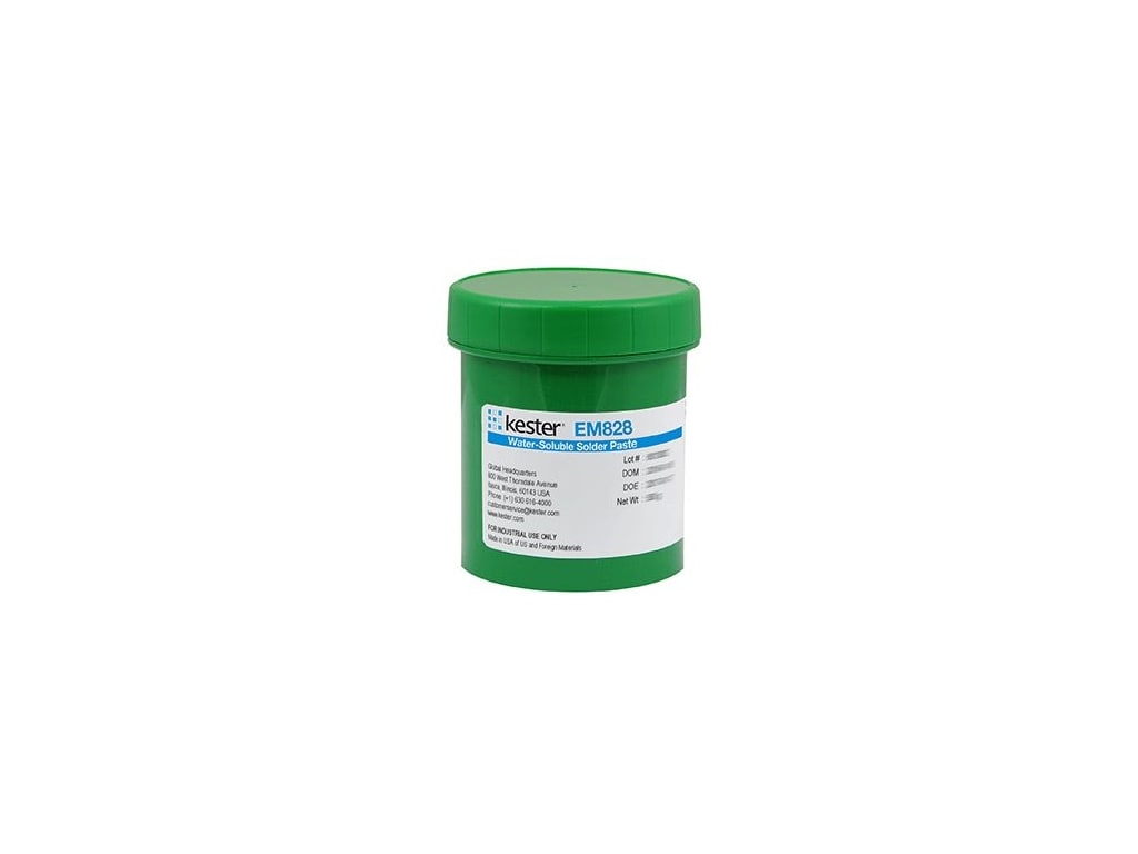 Kester 7004030910 EM828 Solder Paste, Sn96.5Ag3.0Cu0.5, Water