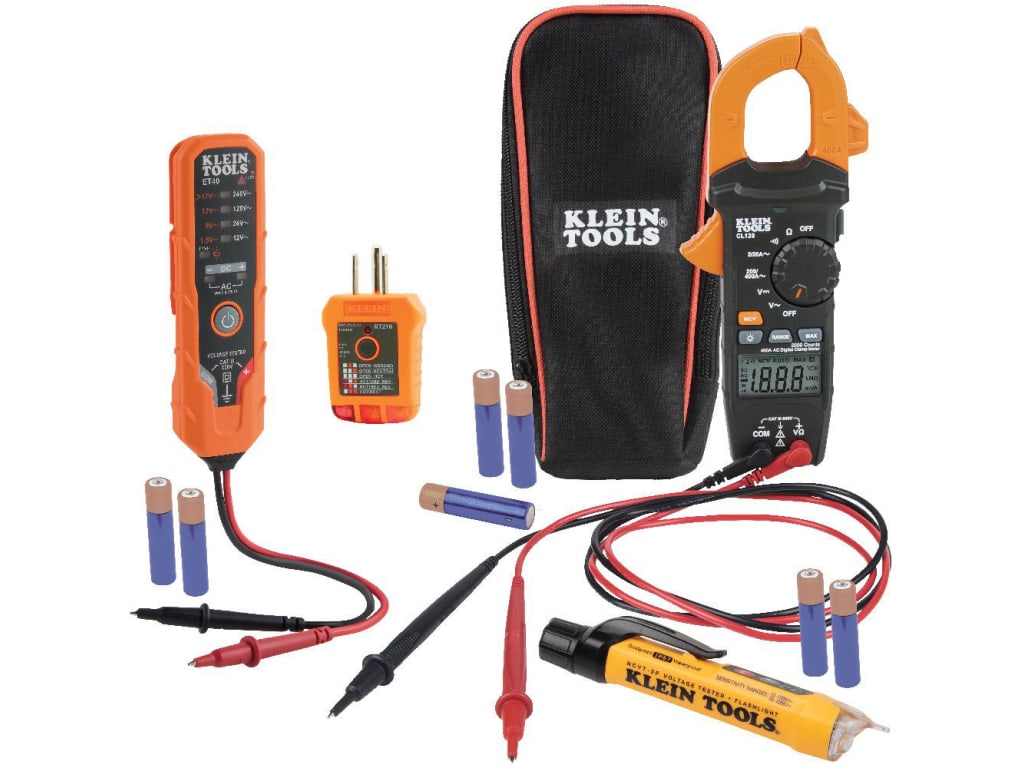 Klein Tools CL120VP Clamp Meter Electrical Test Kit TEquipment