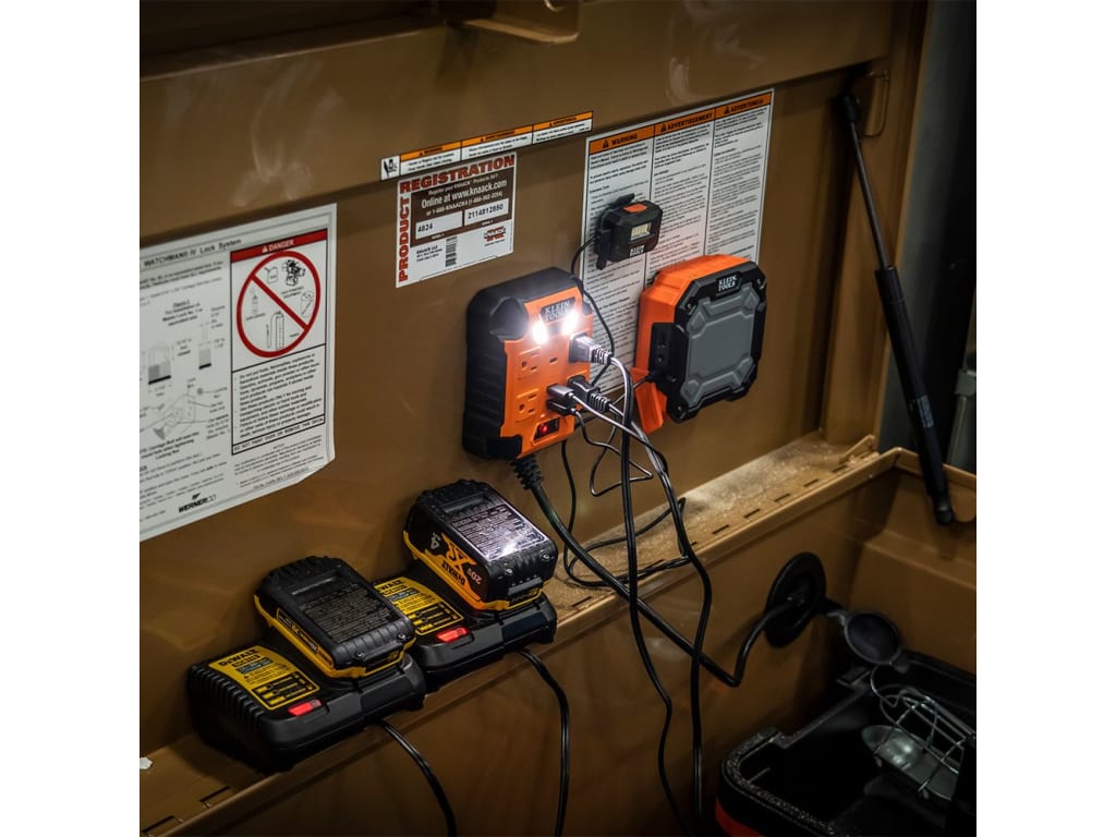 Klein Tools Powerbox 1 Mounted Power Strip with Integrated