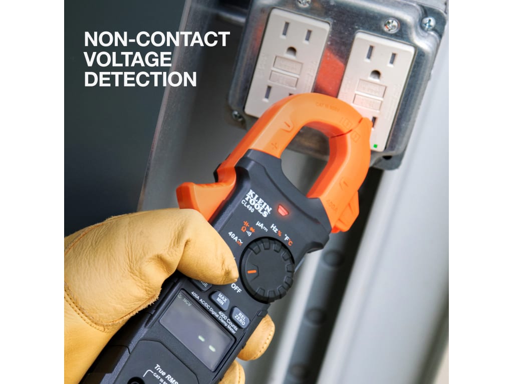 Klein Tools CL490 - Dual Display Auto-Ranging Digital Clamp Meter, 400A ...