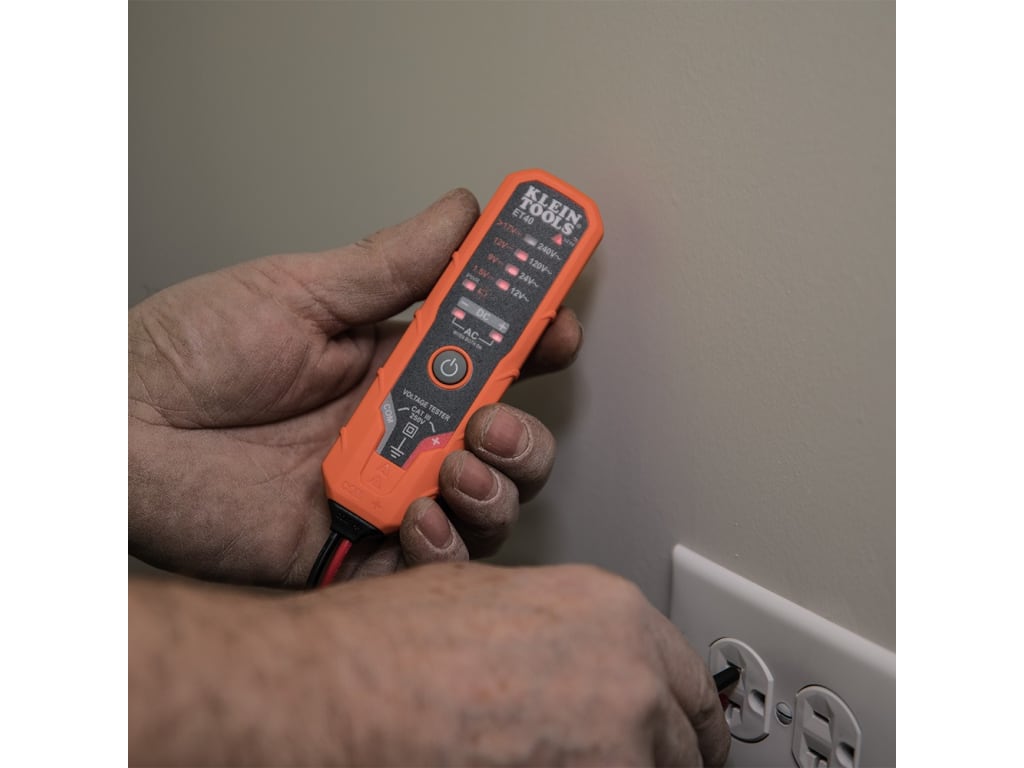 Klein Tools ET40 Digital AC/DC Voltage Tester (12 240V AC, 1.5 24V DC) TEquipment