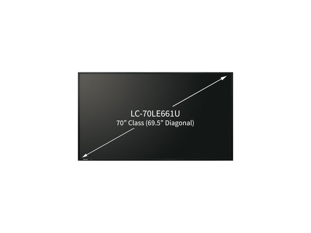 Sharp LC70LE661U Hybrid Commercial LED Smart TV 70" Touchboards