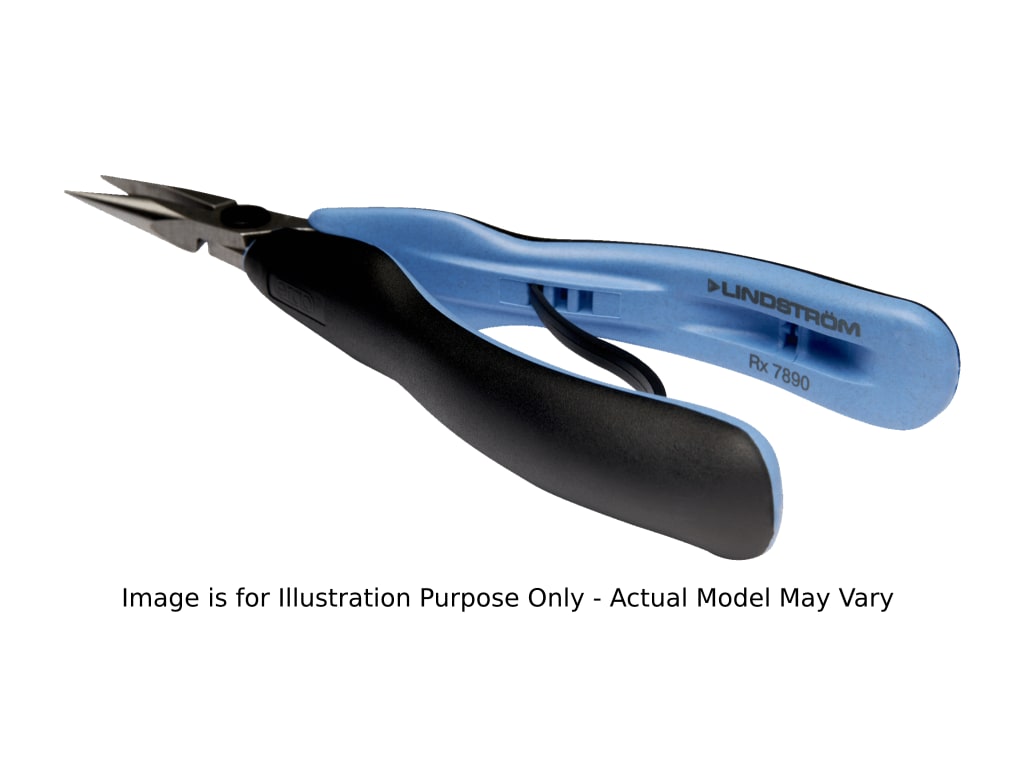 Lindstrom RX7891 Snipe Nose Pliers, Handle, Serrated Jaw