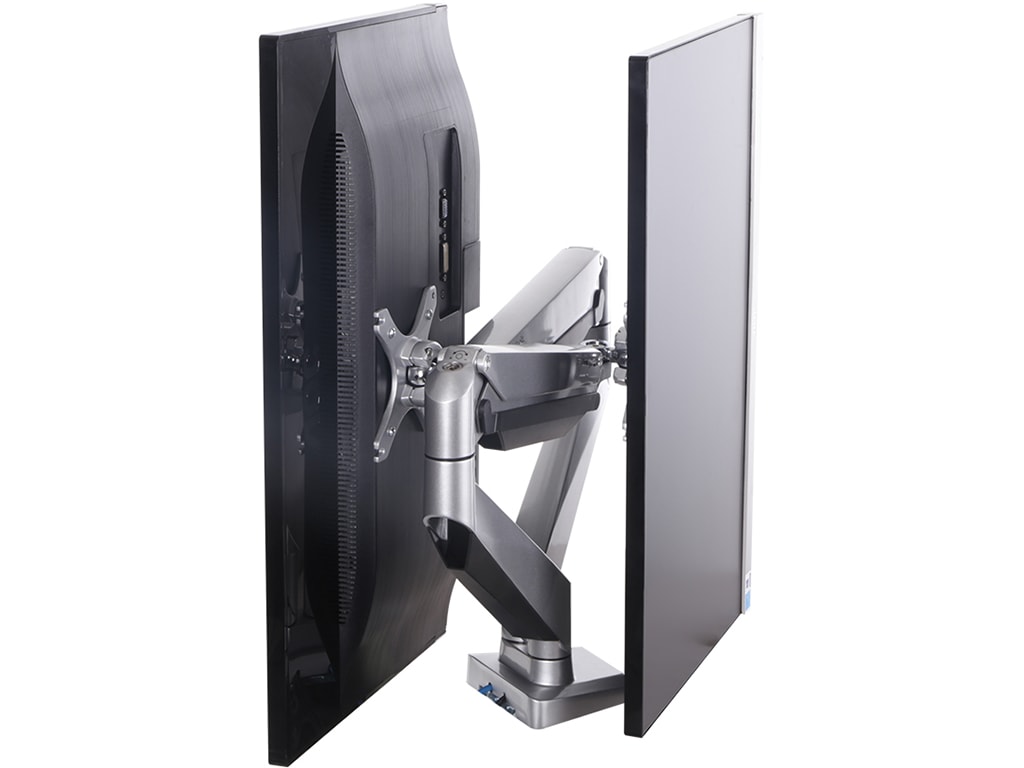 Loctek D7D Gas Spring Dual Monitor Arm - Thumbnail 4