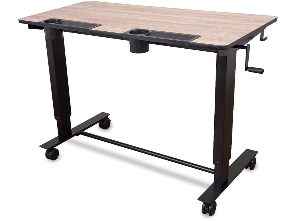 Luxor 2 Student C W Two Student Standing Desk With Crank Handle