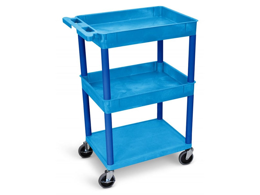 luxor 2 shelf service cart