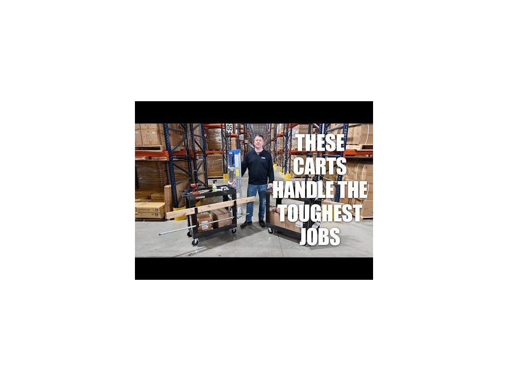 Luxor [EC11-B-TOOLBOX] 32 X 18 Tub Cart - Two Shelves With Toolbox 32 X - View #9