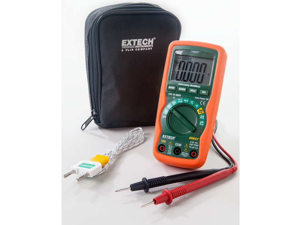 Extech MN47 12 Function Compact MultiMeter + NCV TEquipment