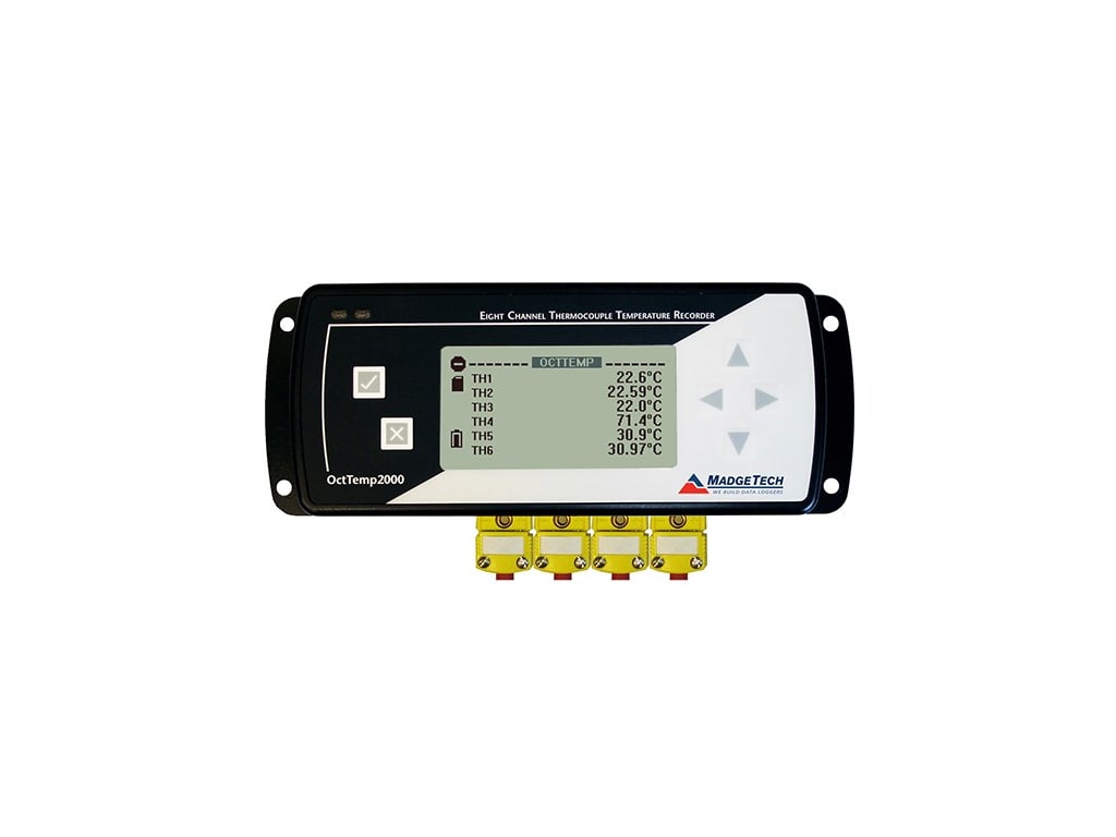 MadgeTech OctTemp2000 - Eight-Channel Thermocouple Based