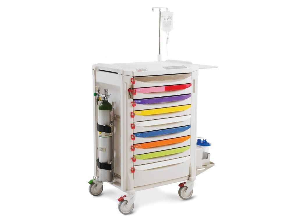 Metro FLPED1 Flexline Pediatric Crash Cart, Polymer, Various Color