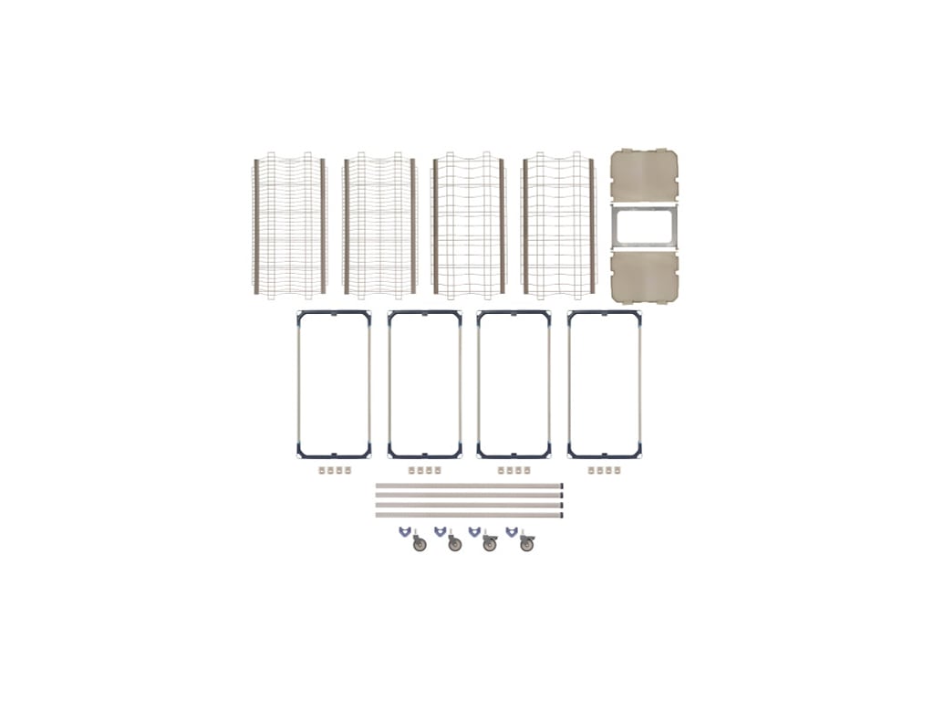 MetroMax i PR36VX4-XDR Mobile Drying Rack with Two Tray Racks, Two Pan  Racks and Drip Tray, 26 x 38 x 68