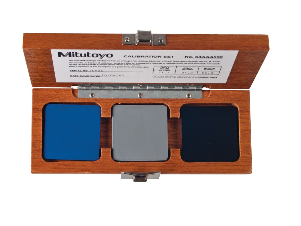Mitutoyo 64AAA590 - Hardmatic HH-300 Hardness Test Block Set (Shore D ...