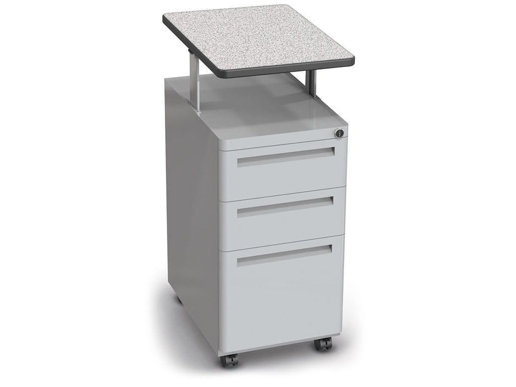 Mooreco Balt 90369 Modular Teacher S Desk Height Adjustable File Cabinet Touchboards