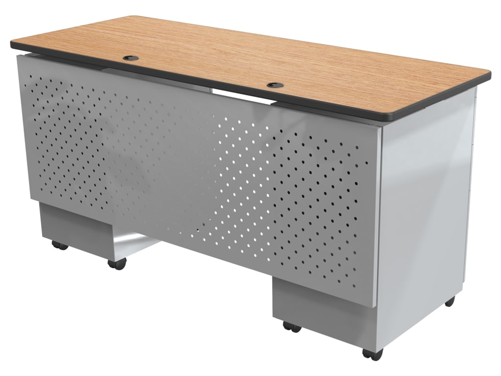 MooreCo balt 90450 Modular Teacher's Desk - 6ft x 2ft Double Pedestal Desk