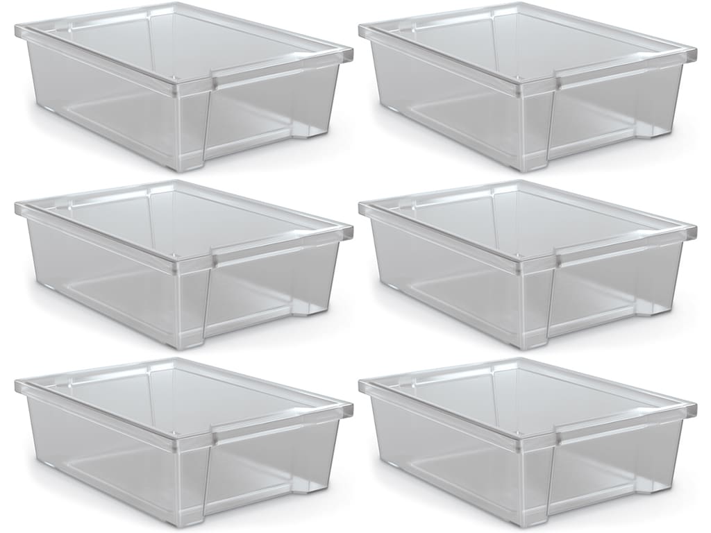 Clear Storage Container Tub - Large – organisemyspace