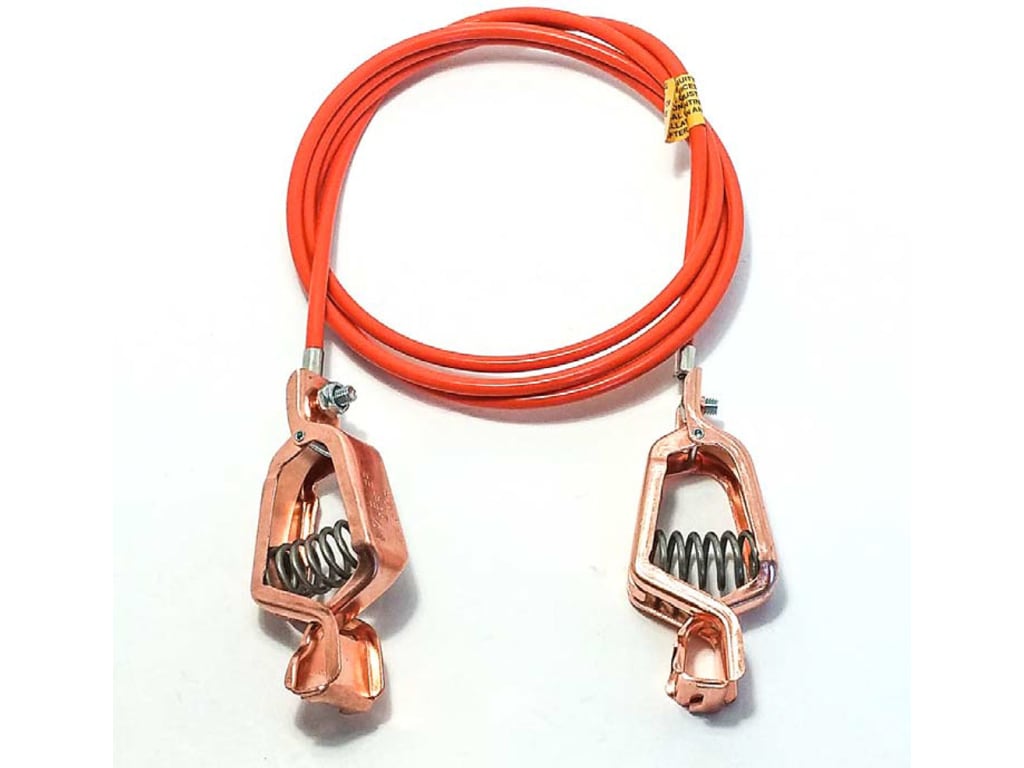 Mueller Grounding Clips Mueller Electric AI-000500-120 Heavy Duty Grounding Cable with Orange ...
