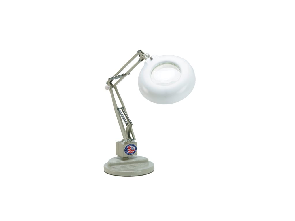 Fluorescent MAGNIFIER Lamp Makes Detailed Work Easier