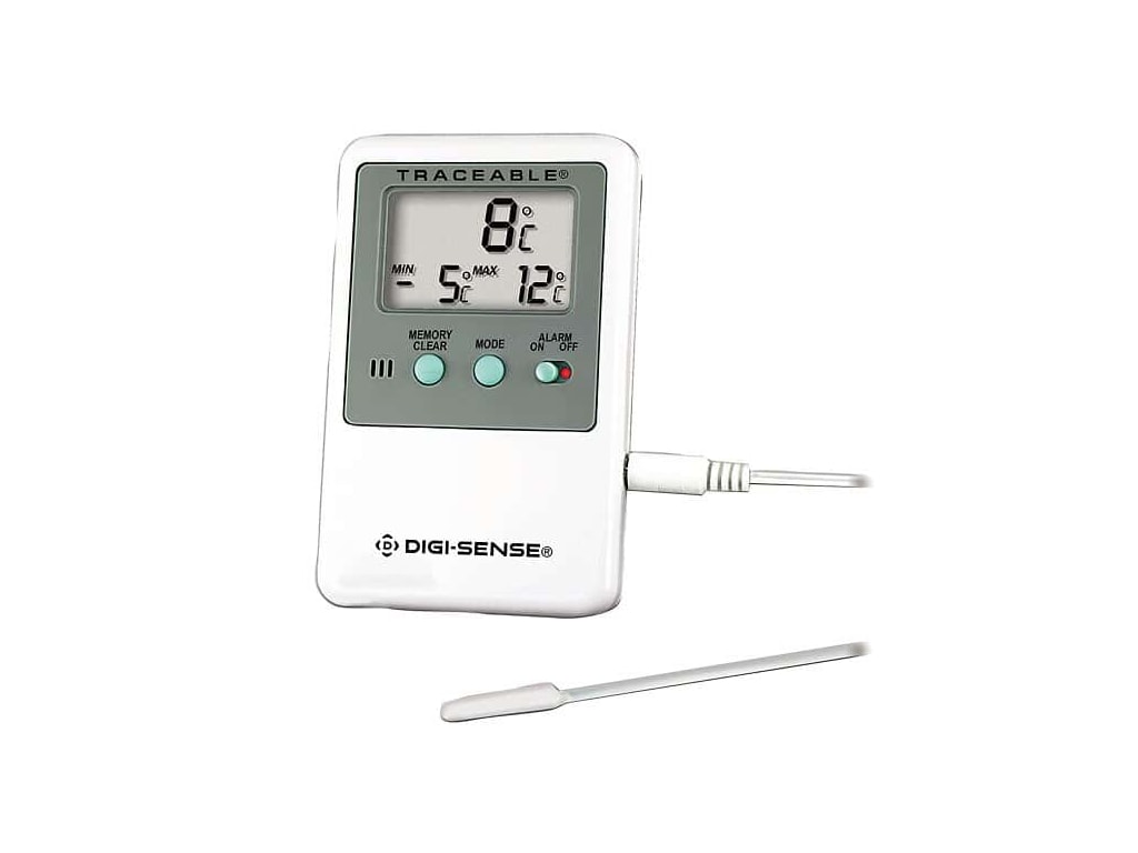 Traceable Refrigerator/Freezer Digital Thermometer with Bottle Probe