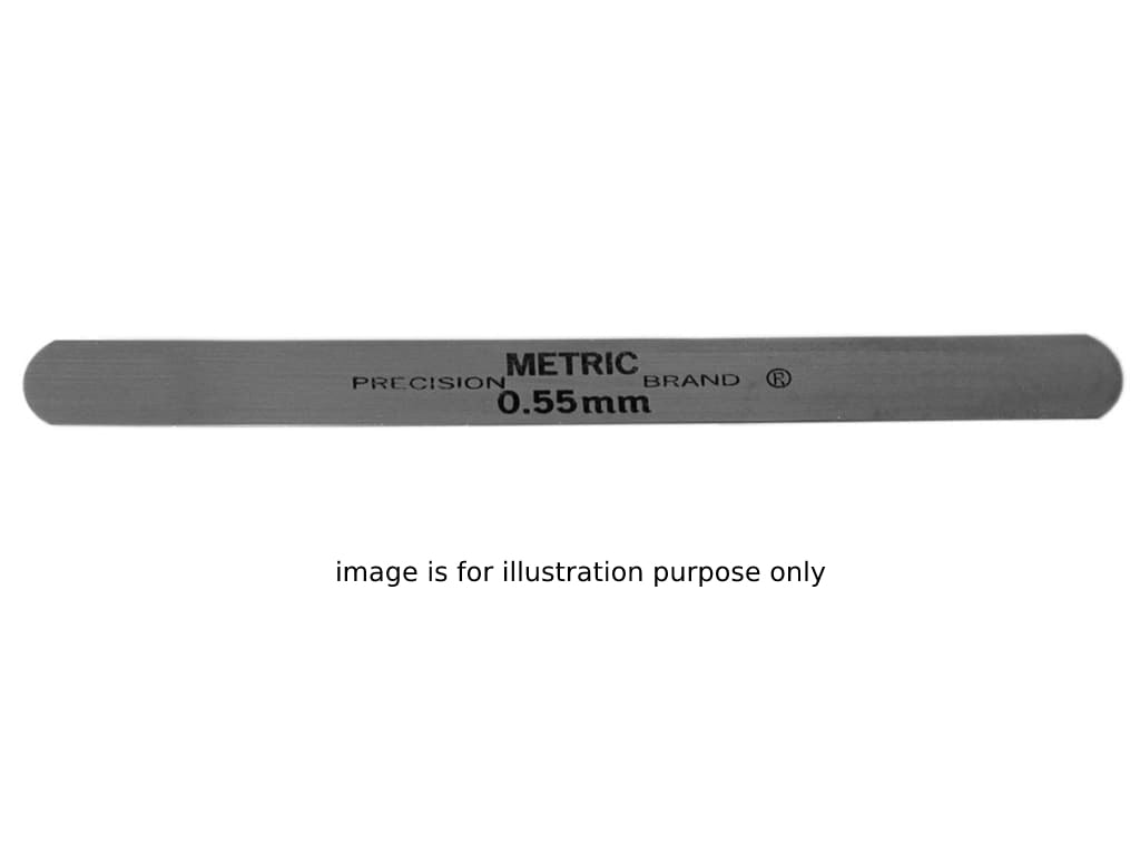 0.20mm Thickness Precision Brand 09320 Steel Thickness Feeler Gage 127mm Length 12.7mm Width Pack of 10 