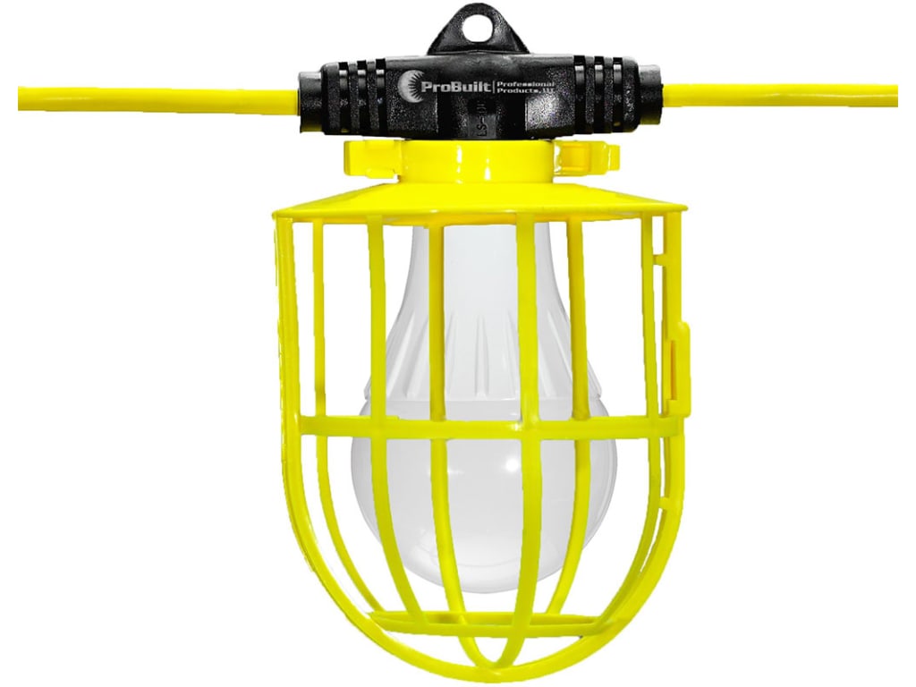 ProBuilt 131100 100 ft. LED String Light Plastic Cages w/ 15W LED Bulbs