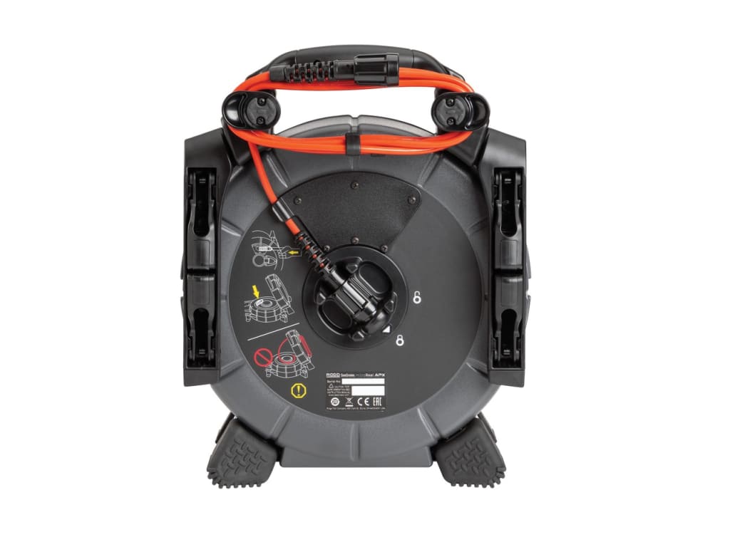 RIDGID 78728 - SeekSnake microReel APX and CSx Via System Drain and Sewer  Camera with TruSense (1 Battery and 1 Charger Included)