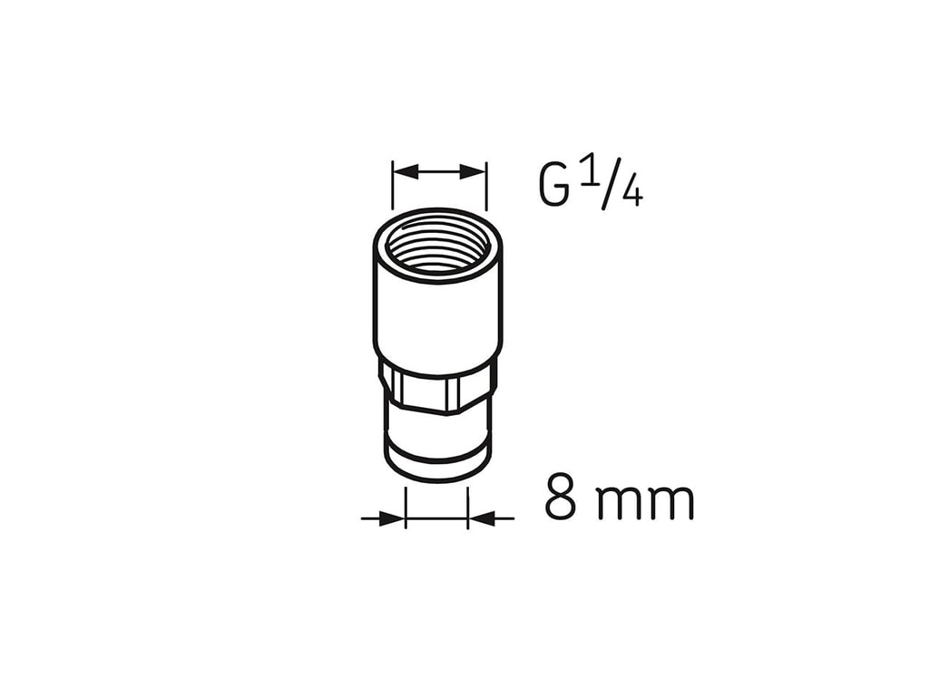 SKF LAPF F1/4 Tube Connection Female G1/4