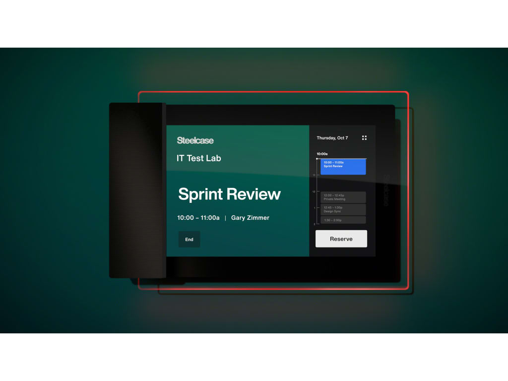 Steelcase RoomWizard Conference Room Reservation System and Display