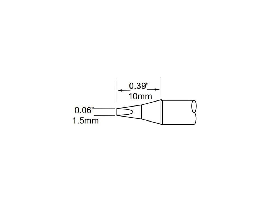Metcal SFP-CH15 Cartridge, Chisel, 1.5mm (0.059In), 30 Deg Metcal SFP-CH15 Cartridge, Chisel, 1.5mm (0.059In), 30 Deg