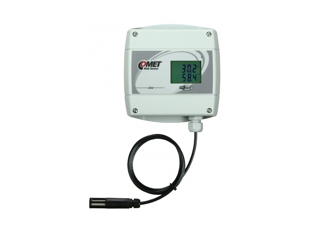 Comet T7611 with PoE Remote Thermometer Hygrometer Barometer with