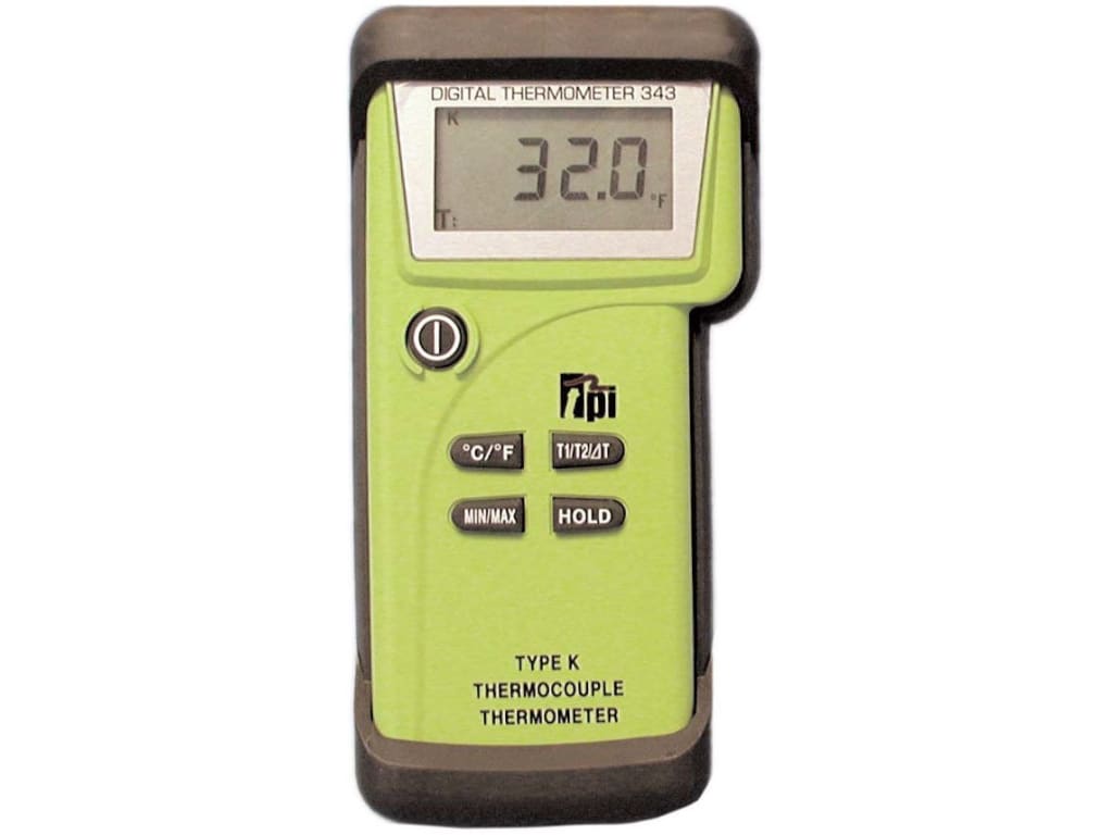 Dual Probe-Thermocouple, Digital Thermometer, High-Precision