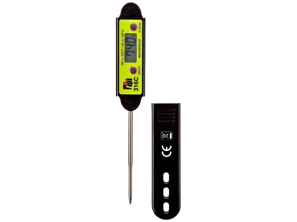 Digital Waterproof Thermometer, Reduced Tip Probe