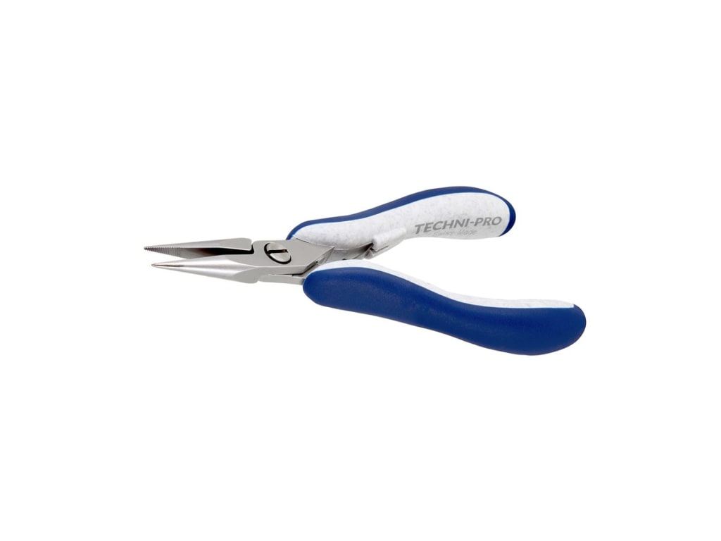 Techni-Pro 758PL6024 - Pliers, Long Snipe Nose, Serrated, ESD Safe ...