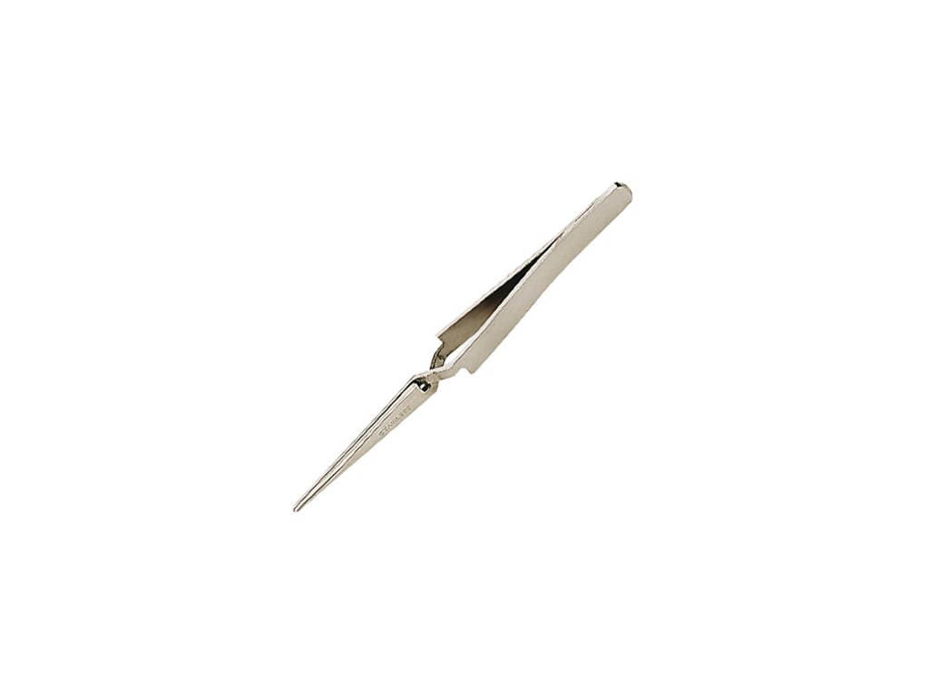 Techni-Pro 116-528 Tweezers, Reverse-Action, Fine, 4.75