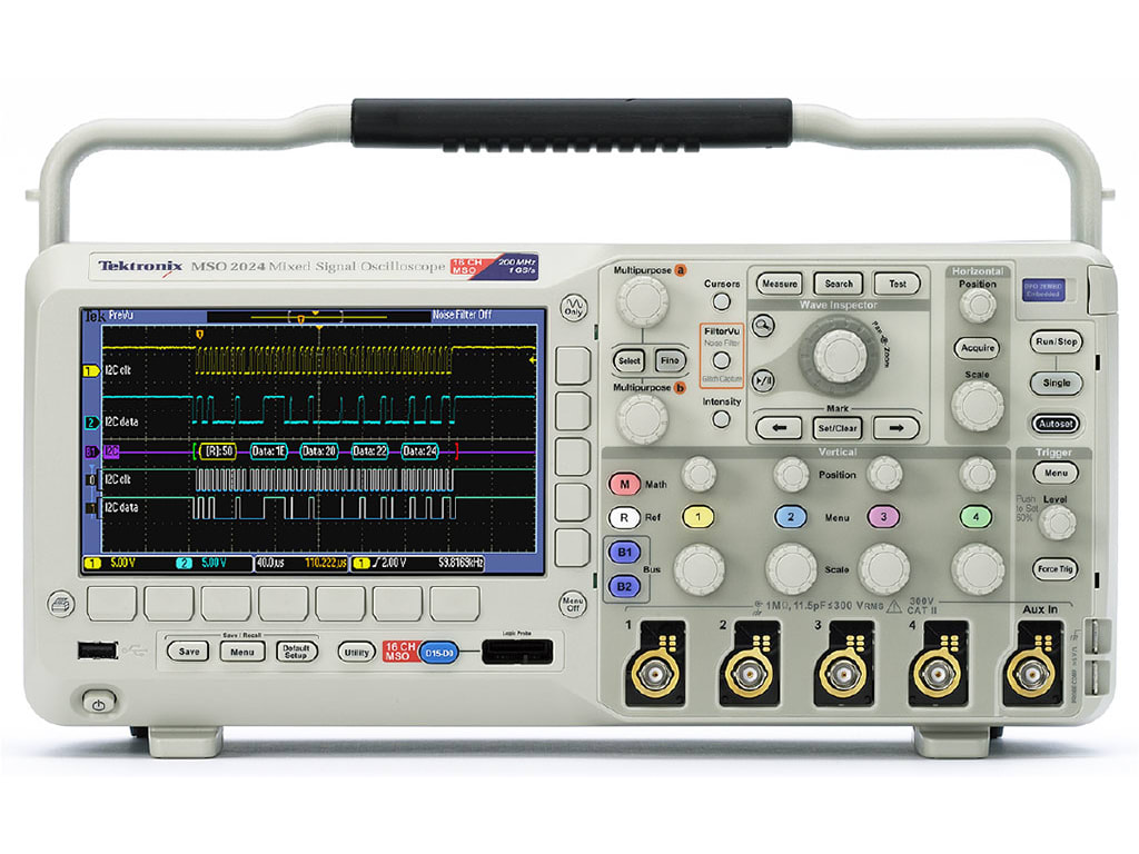 Tektronix MSO2024B - Mixed Signal Oscilloscope (200 MHz, 4 Channels)