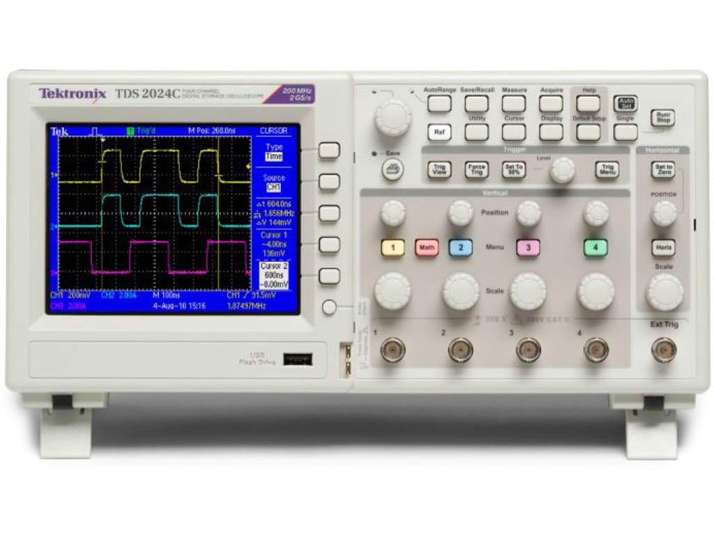 Tektronix TDS2024C - Digital Storage Oscilloscope (4 Channels, 200