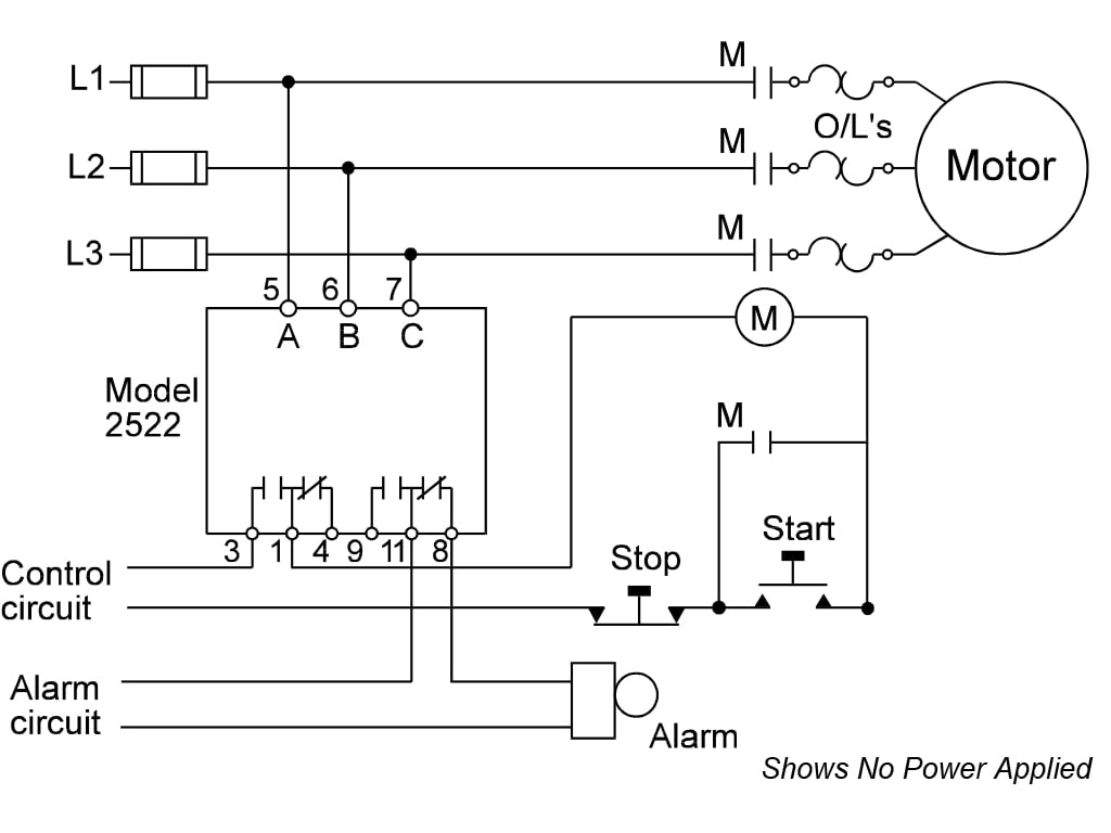 Time Mark 2522B-240V - 3-Phase Monitor, Auto Reset, 240VAC, 262VAC, 160 ...