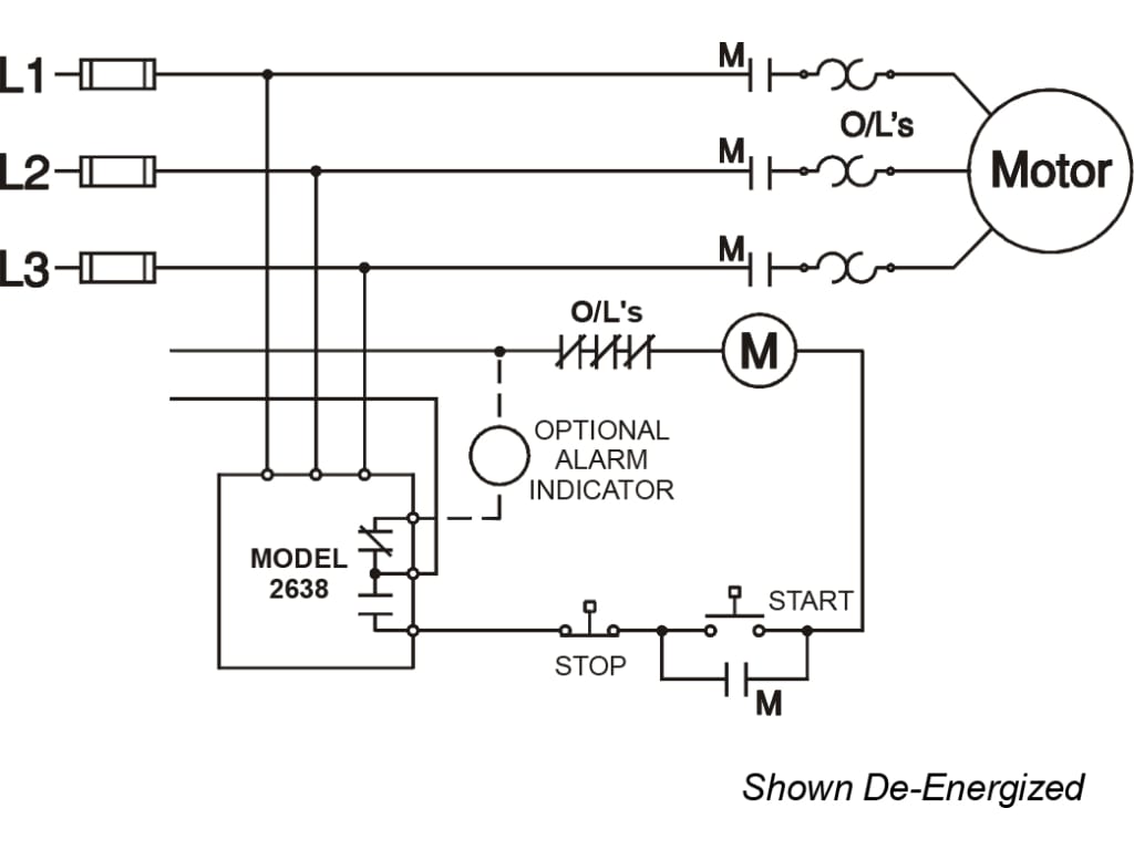 Time Mark C2638 - 3-Phase Monitor with Line Voltage & Phase Sequence ...