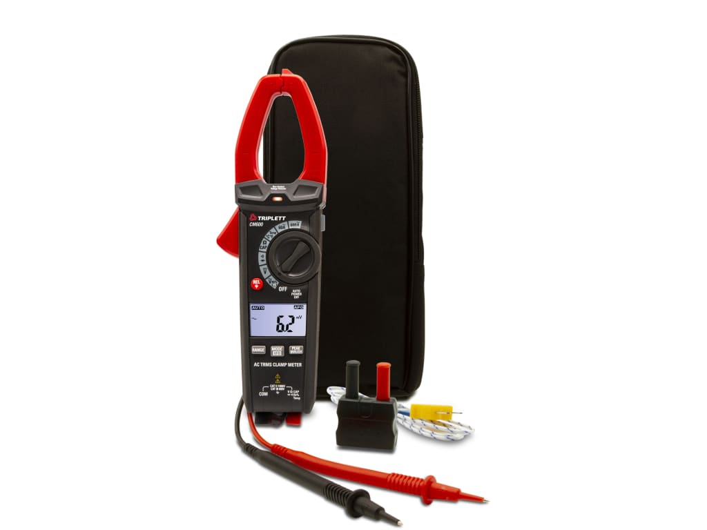 600A True RMS AC/DC Clamp Meter with 4:1 IR Thermometer (CM675IR