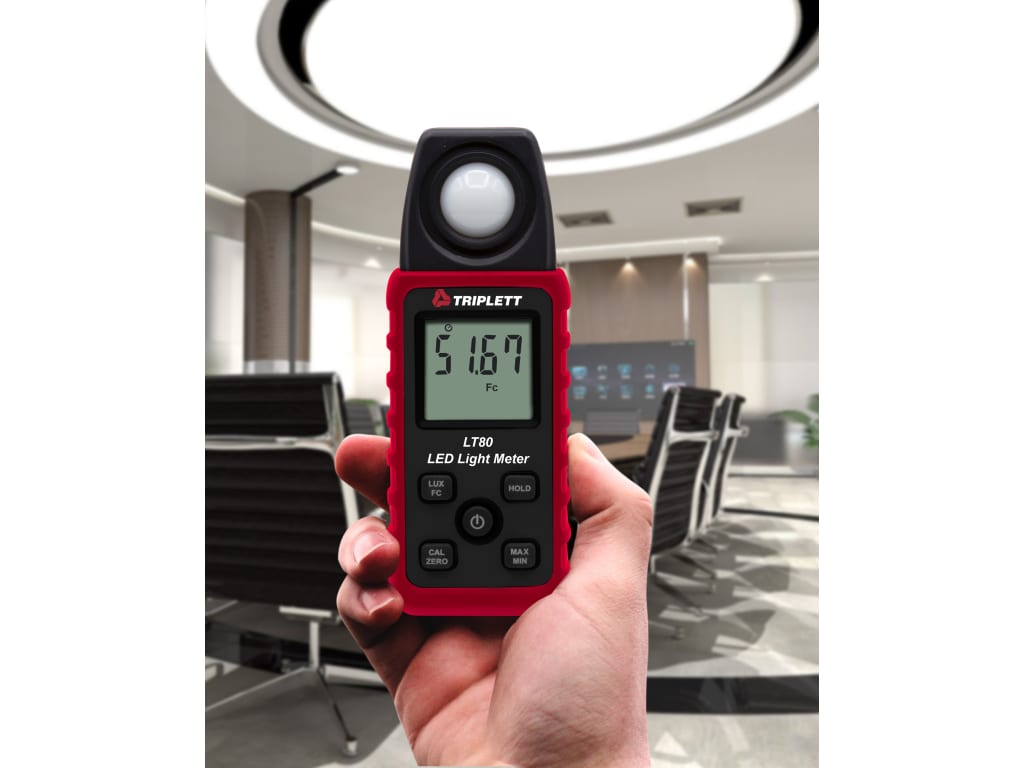 Triplett LT80-NIST - LED Light Meter with Certificate of Traceability ...