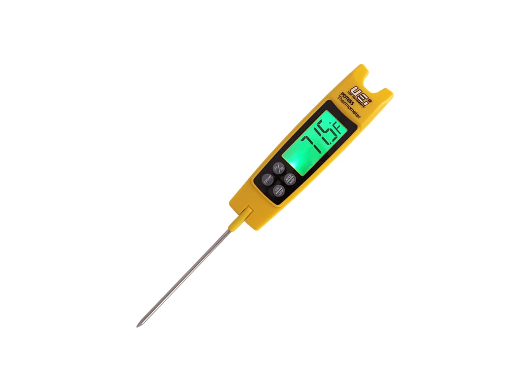 UEi PDT655 Differential Temperature Folding Pocket Thermometer, HVAC  Digital Thermometer with Backlit Display and Magnetic Mount, Measures -58  to